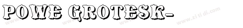 powe grotesk字体转换